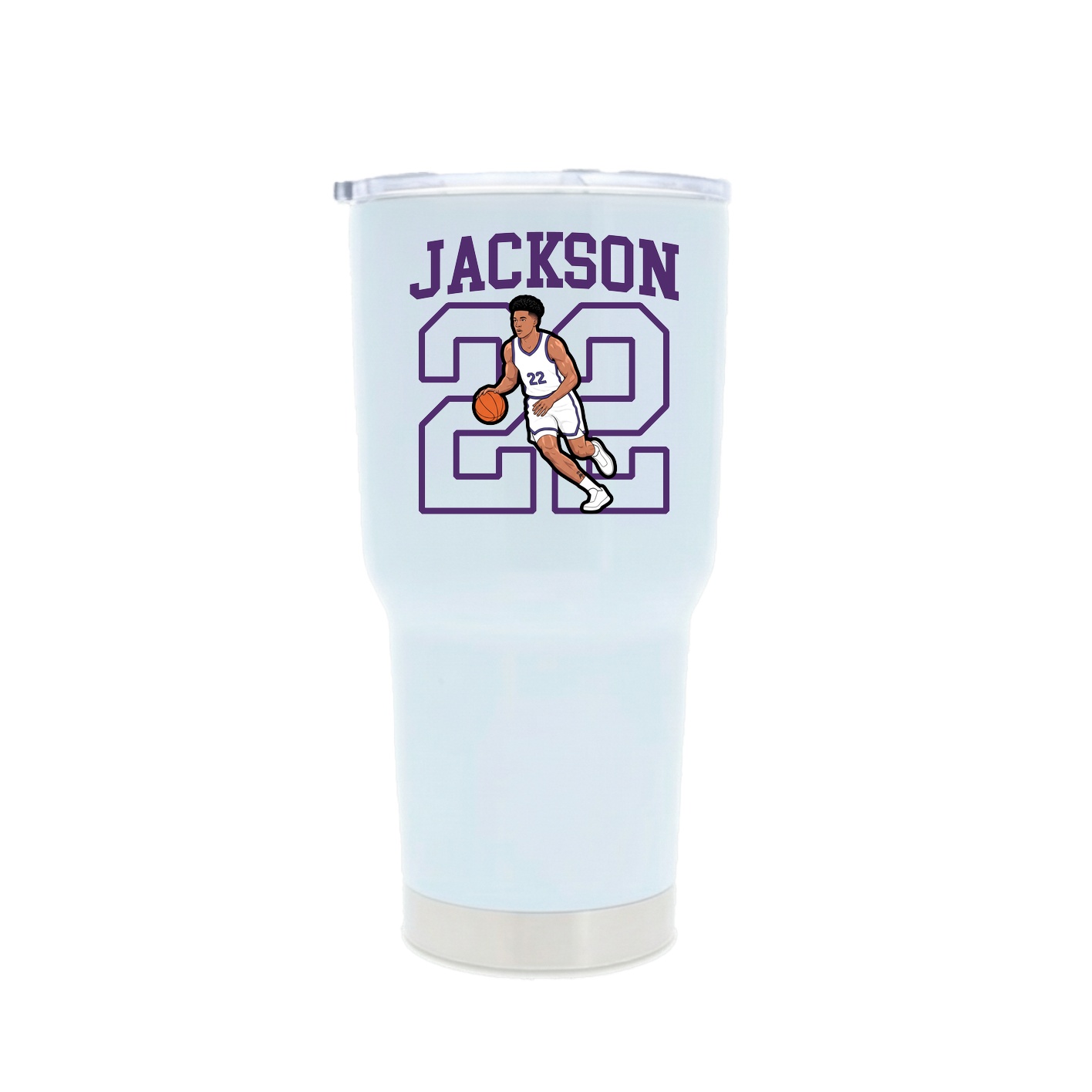 30oz Stainless Steel Tumbler — Shirsey in White