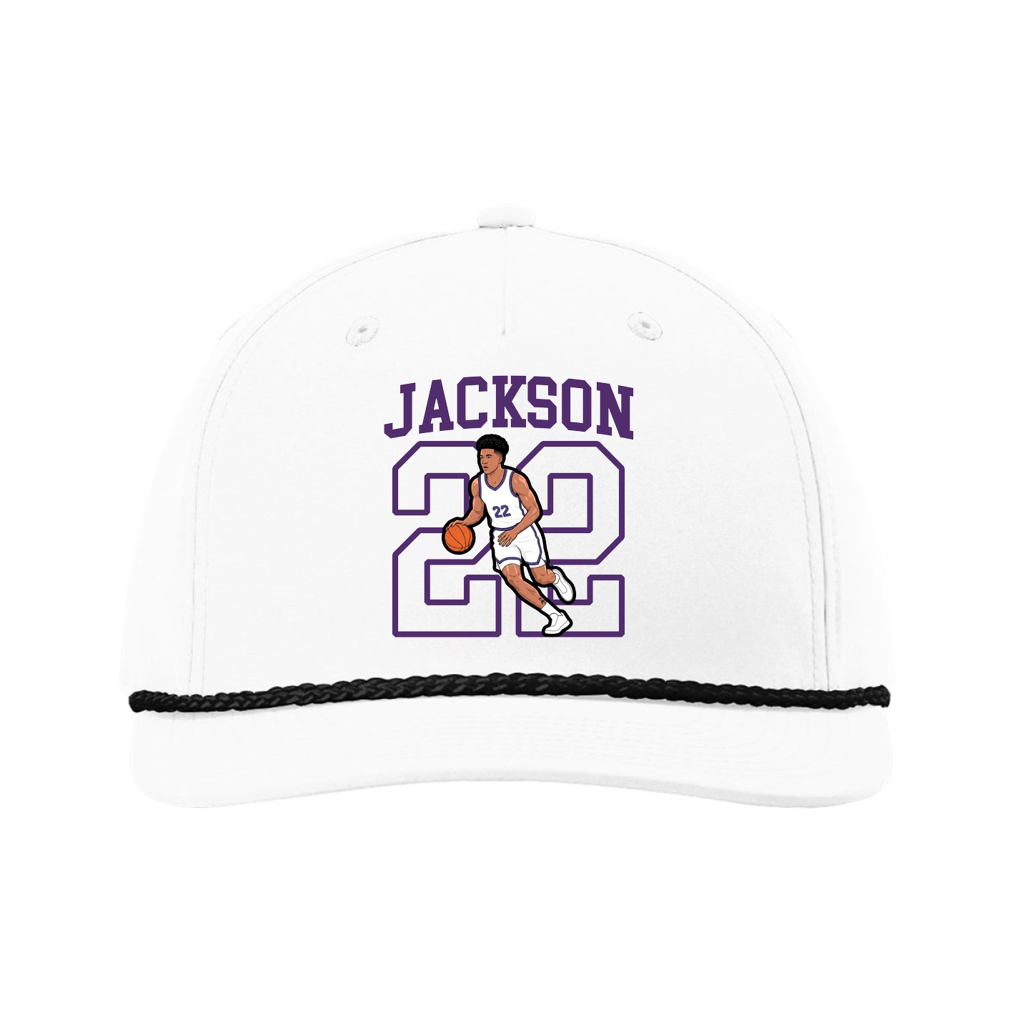 Five-Panel Classic Rope Cap — Shirsey in White