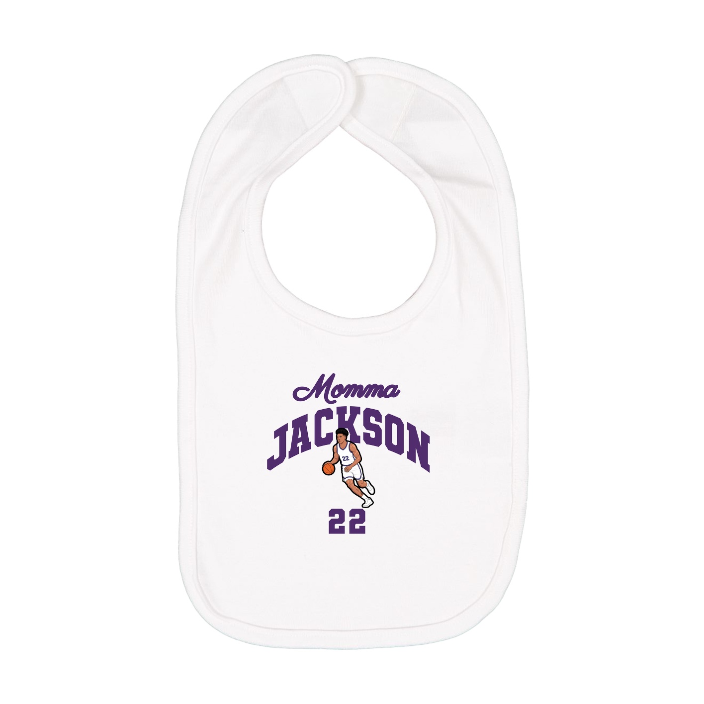 Infant Bib — Mothers Day Arch in White