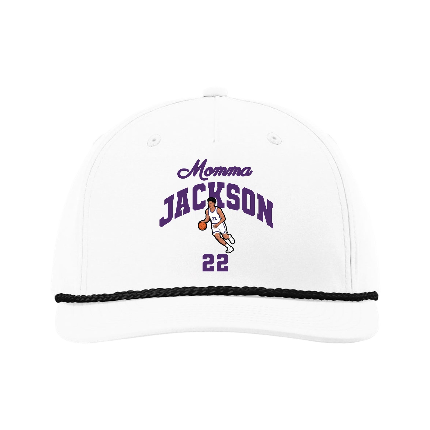 Five-Panel Classic Rope Cap — Mothers Day Arch in White
