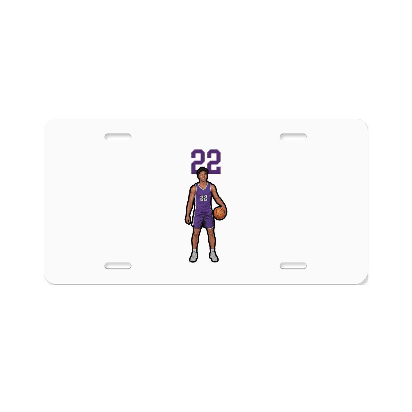 License Plate — Number Top in Classic