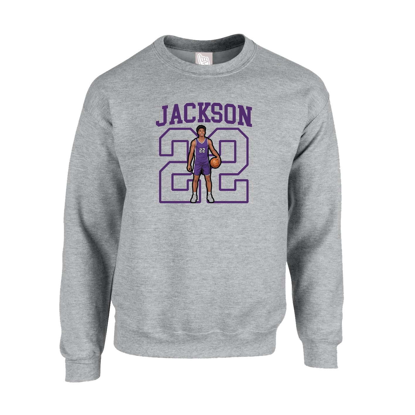 Fleece Crew — Shirsey in Grey