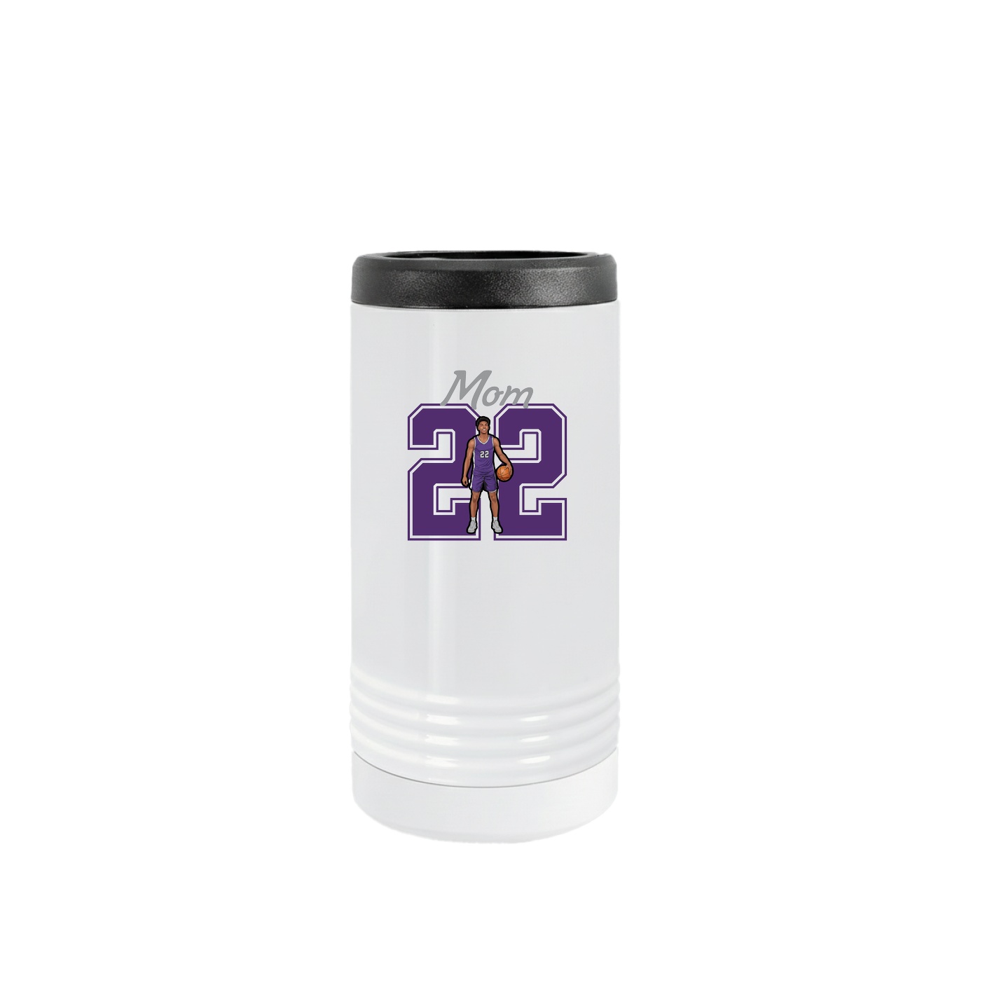 Slim Beverage Holder — Mothers Day Shirsey in White