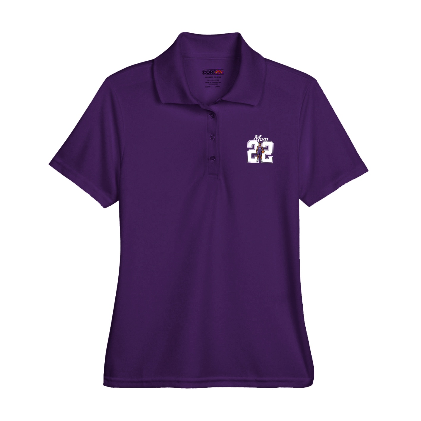 Womens Performance Polo — Mothers Day Shirsey in Purple