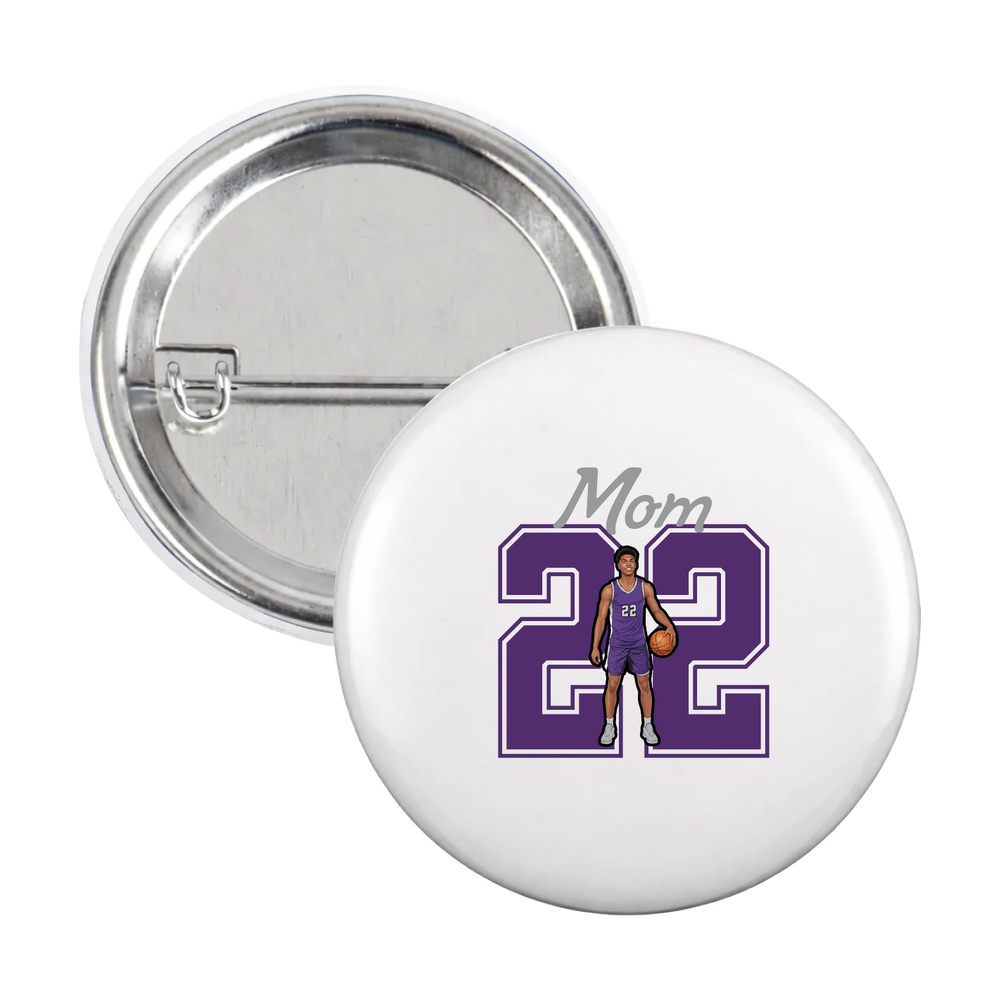 Game Day Button — Mothers Day Shirsey in White