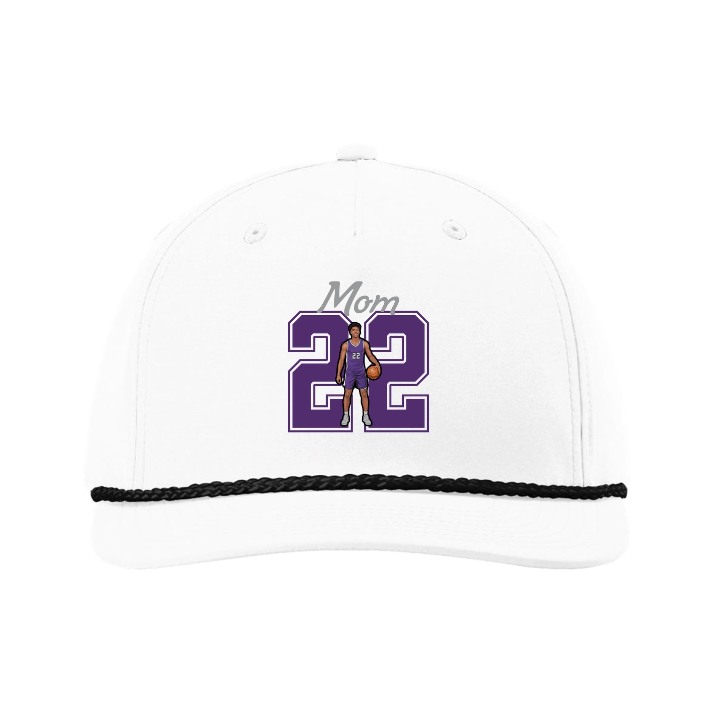 Five-Panel Classic Rope Cap — Mothers Day Shirsey in White