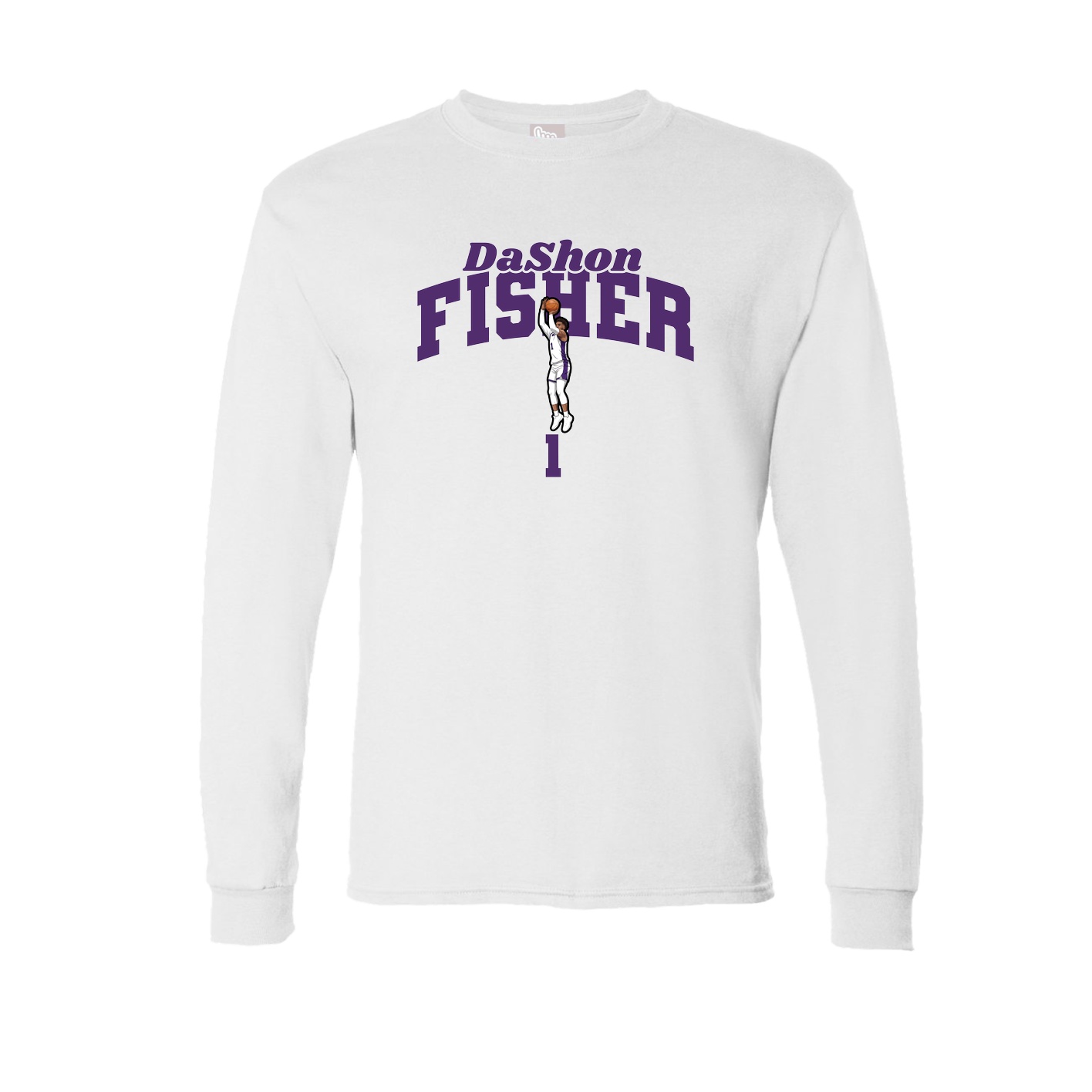 Long Sleeve Tee — Signature Arch in White