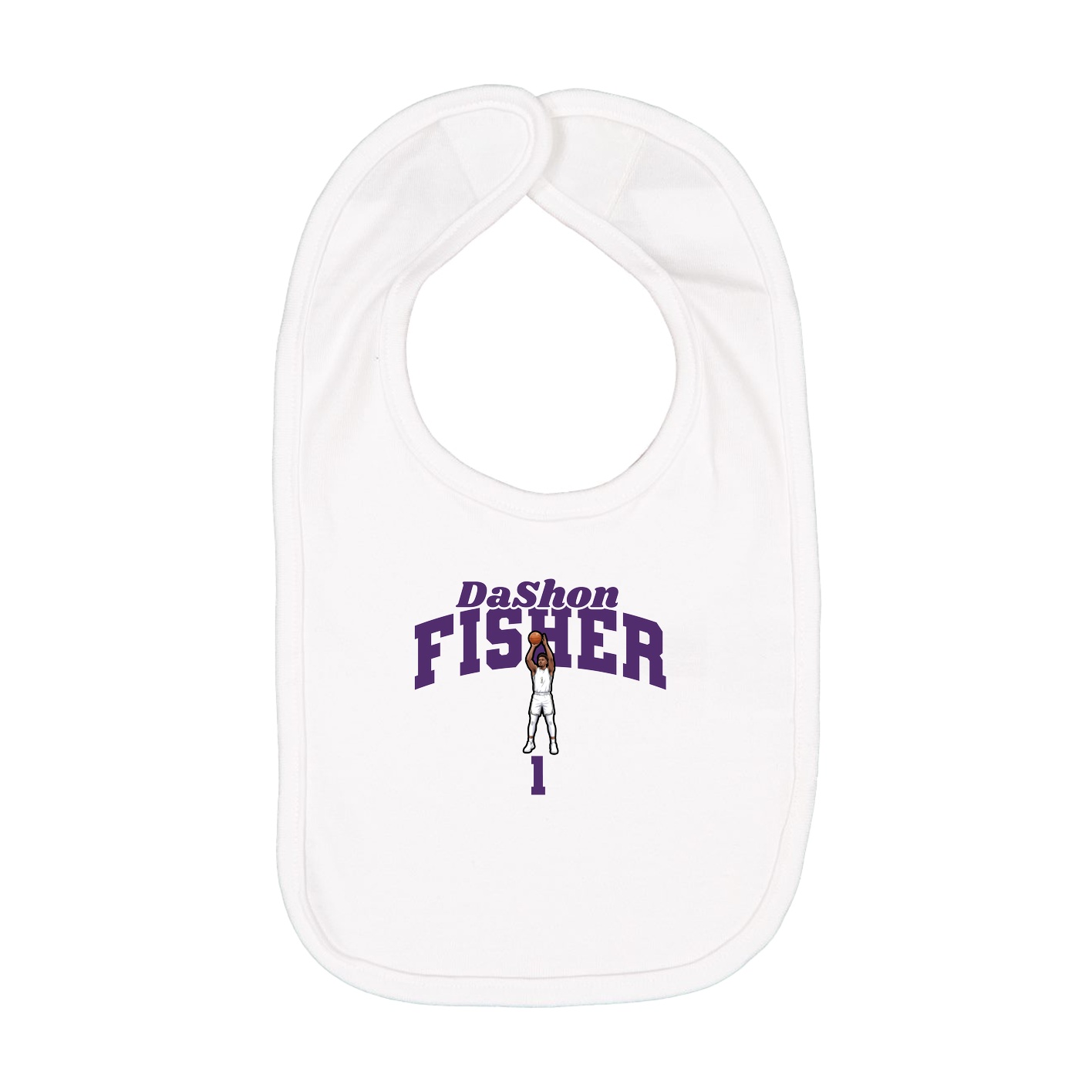 Infant Bib — Signature Arch in White