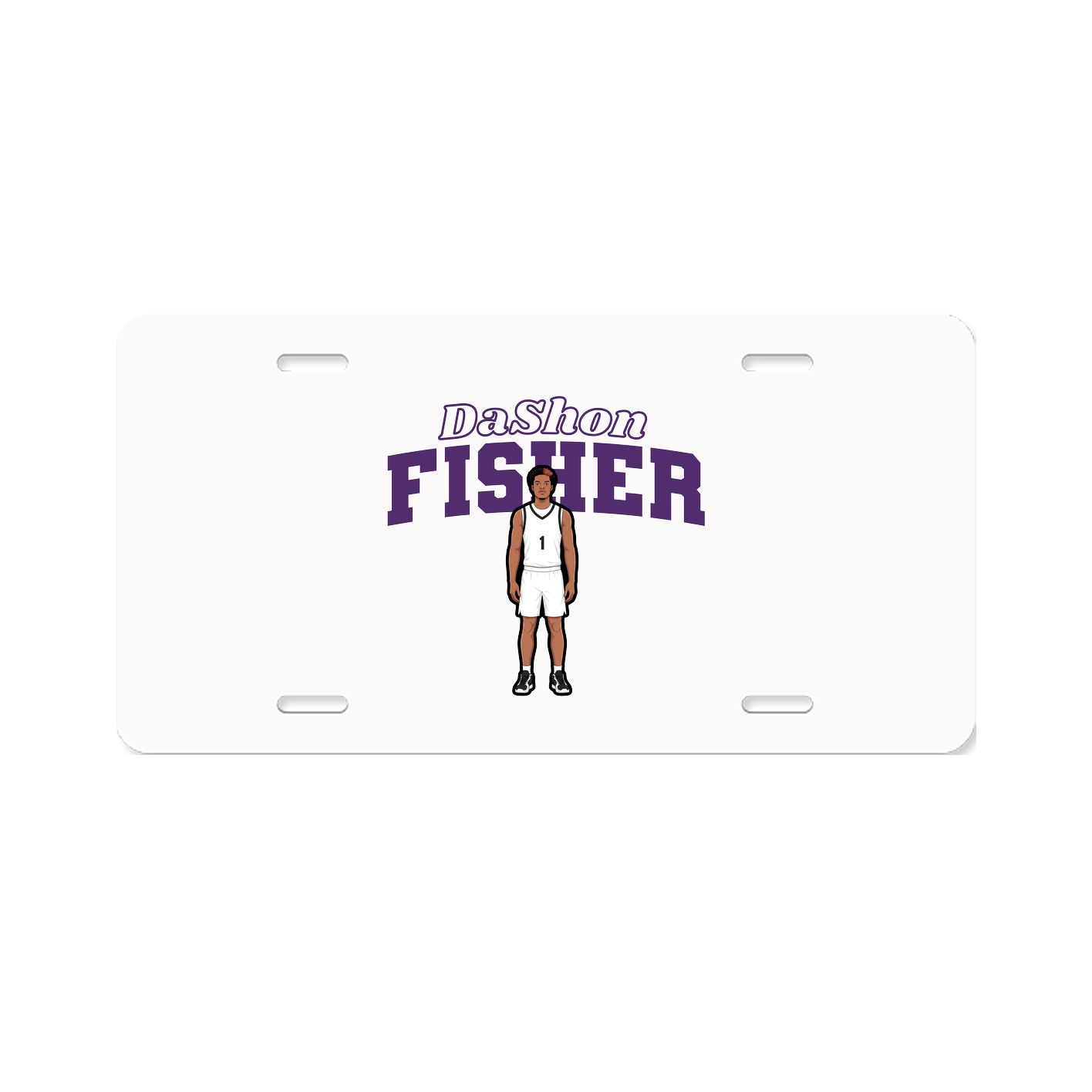 License Plate — Name Arch in Classic
