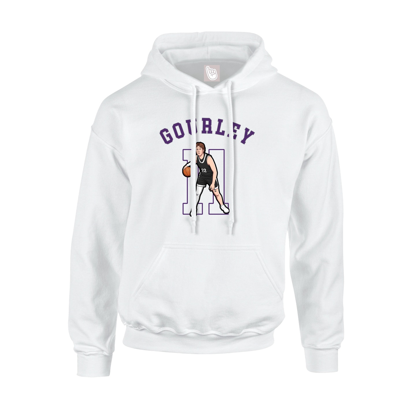 Youth Hoodie — Shirsey Arch in White