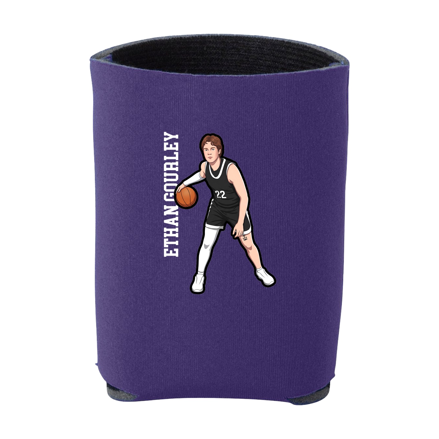 Can Holder — Name Vertical in Purple