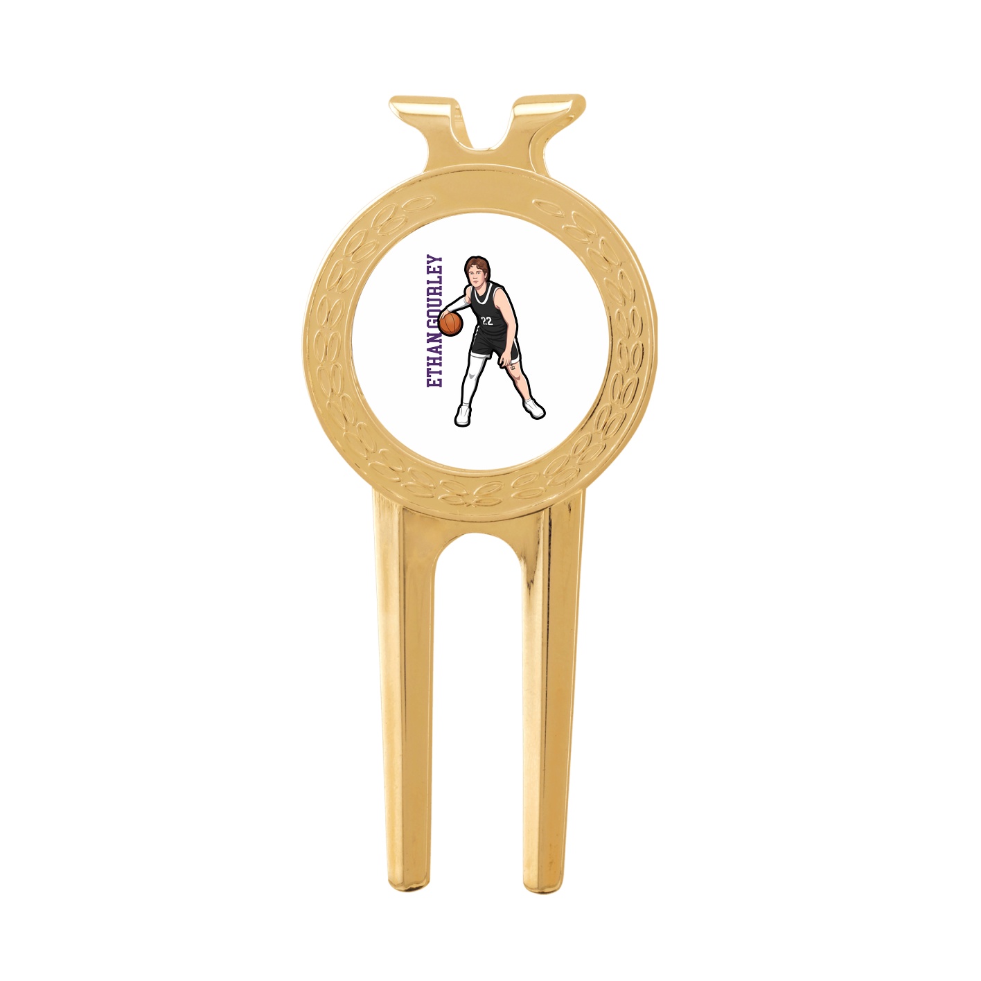 Divot Tool with Ball Marker — Name Vertical in Classic