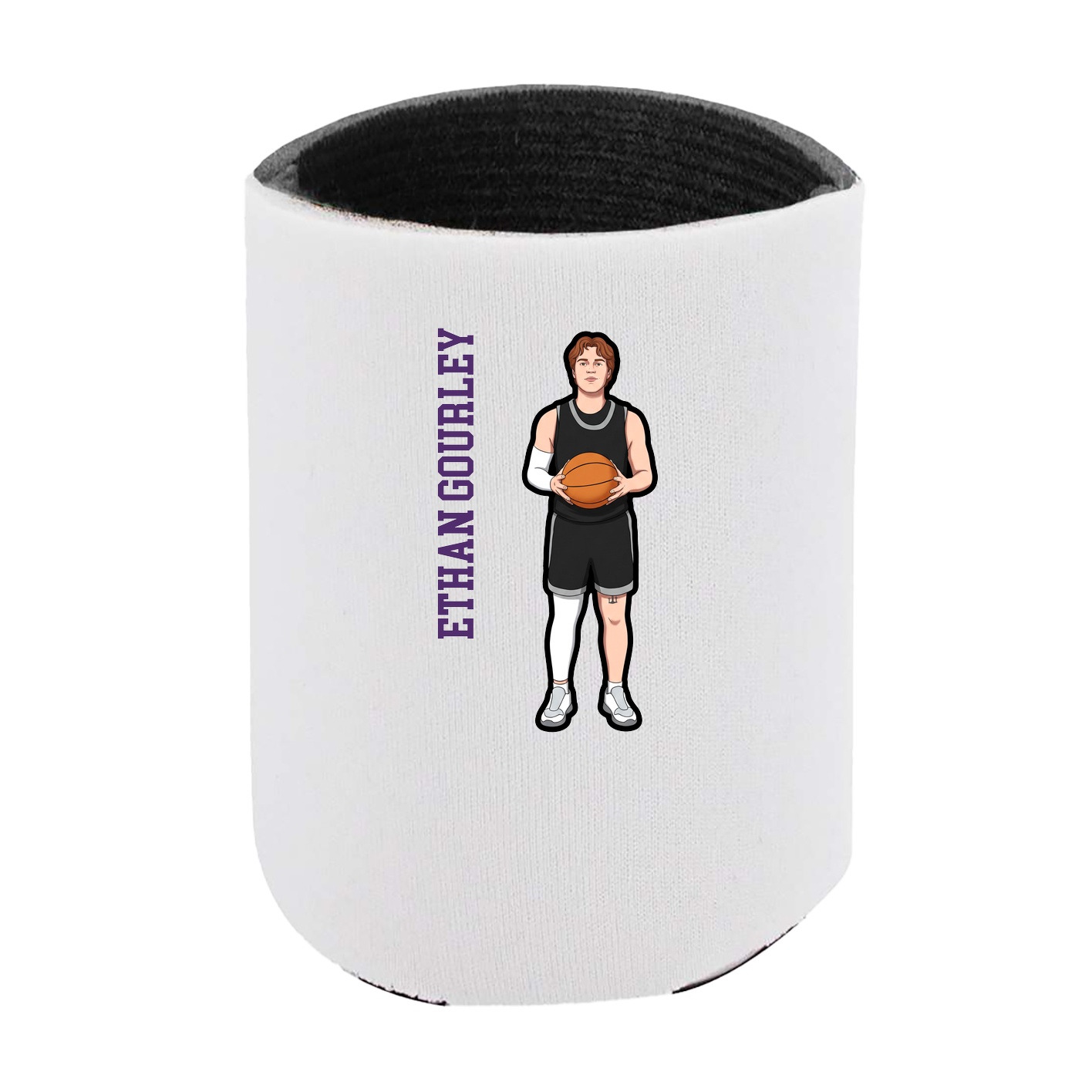 Can Holder — Name Vertical in White