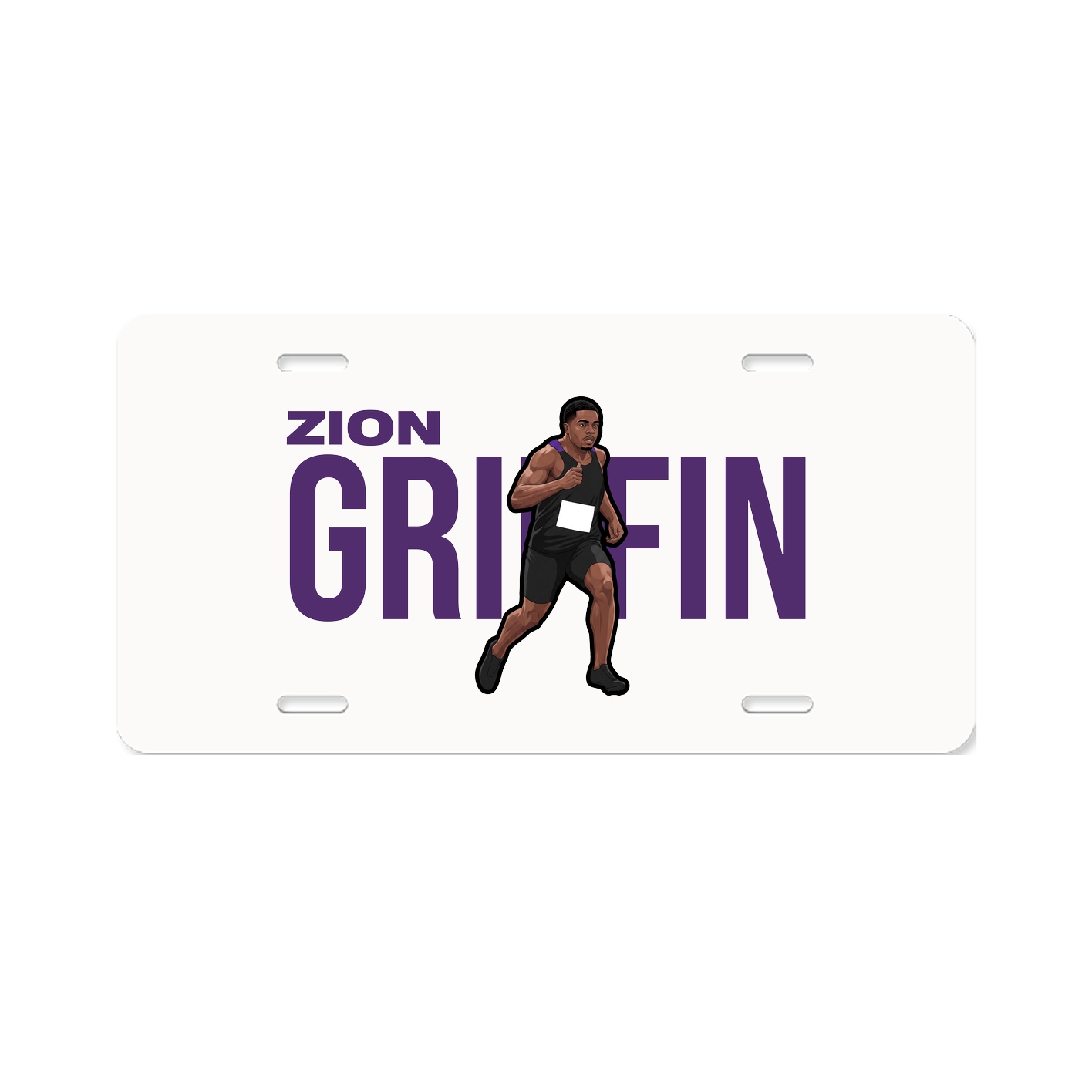License Plate — Player Name in Classic