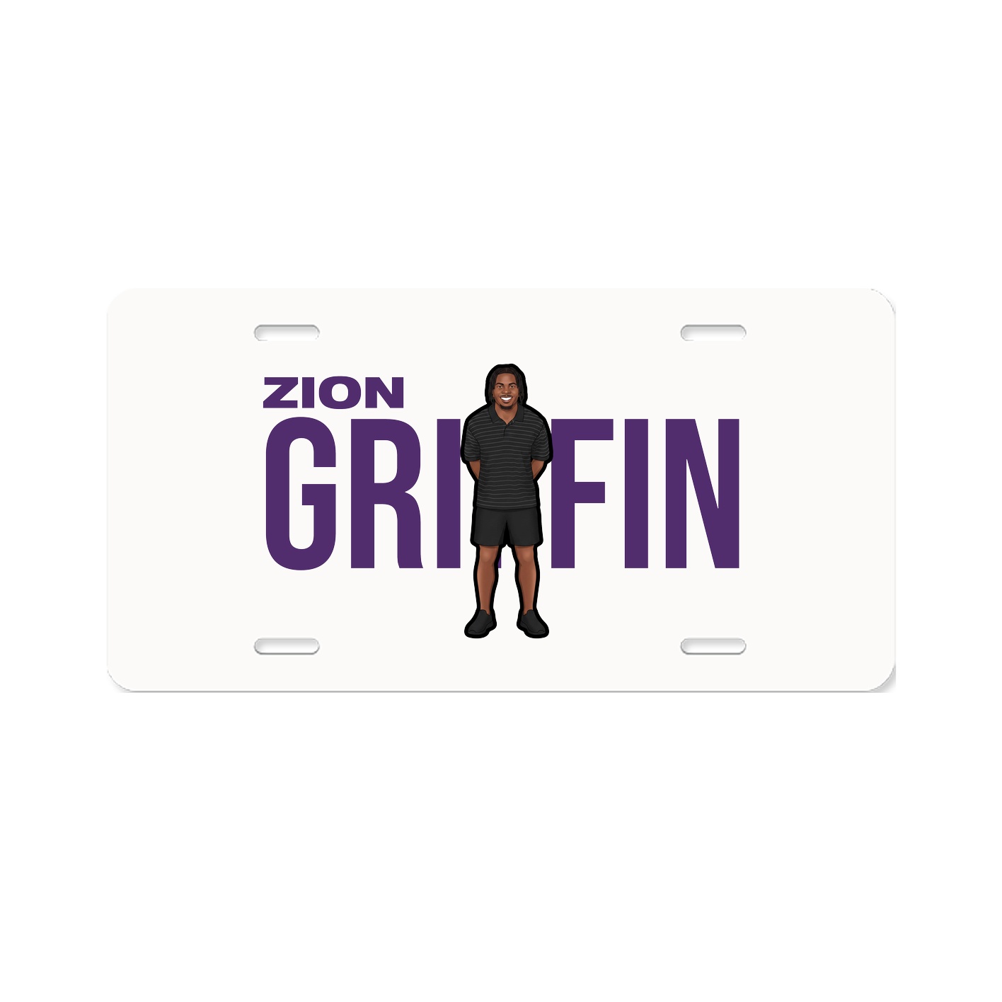 License Plate — Player Name in Classic