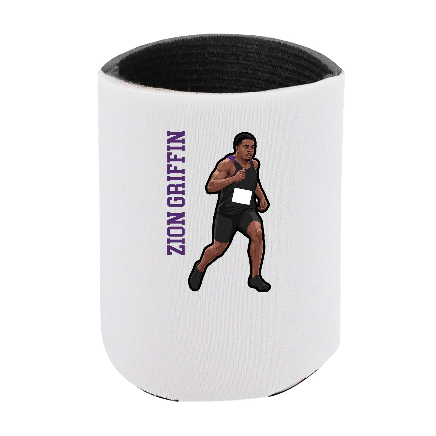 Can Holder — Name Vertical in White