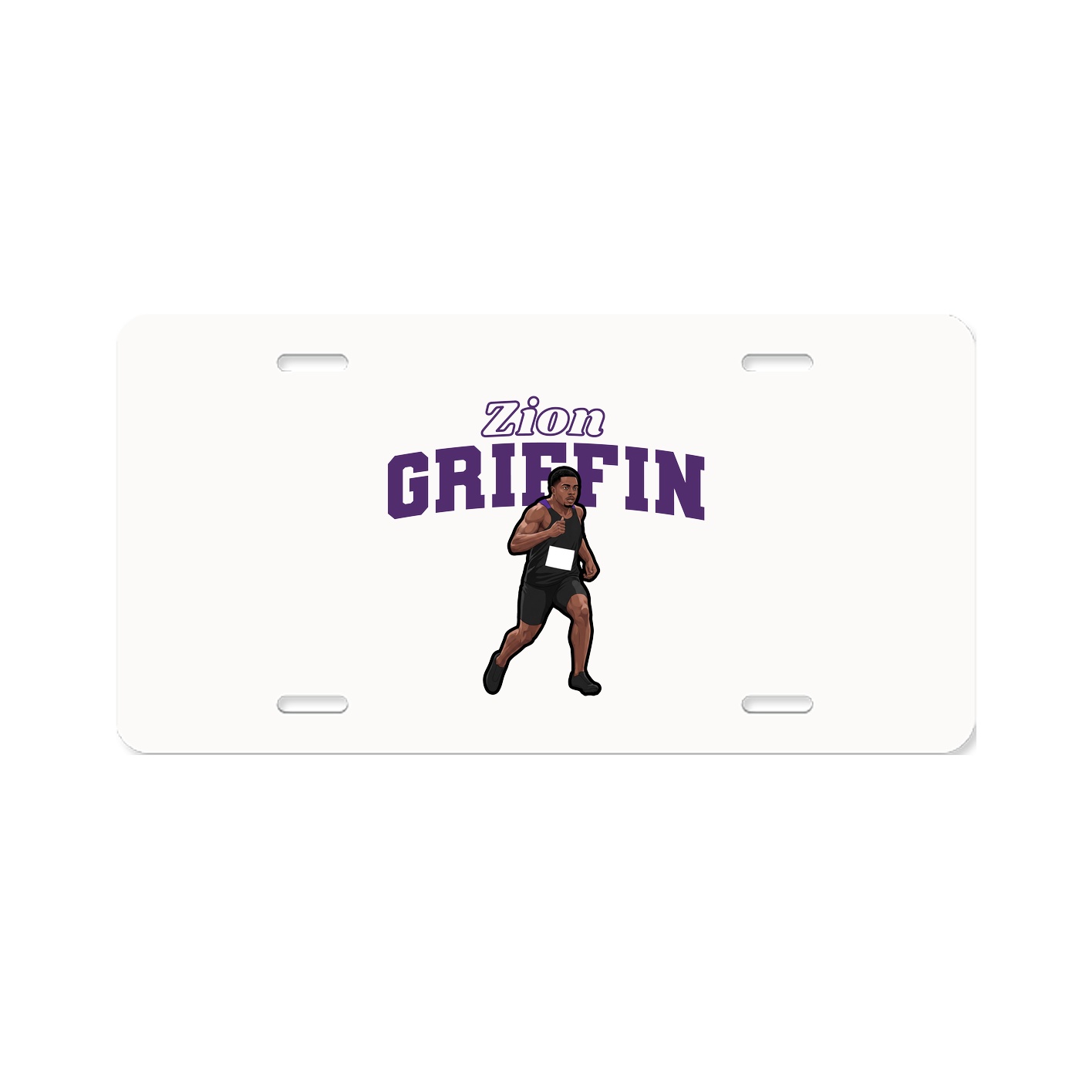 License Plate — Name Arch in Classic