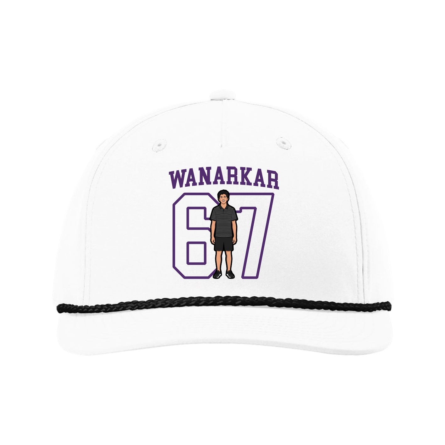 Five-Panel Classic Rope Cap — Shirsey in White