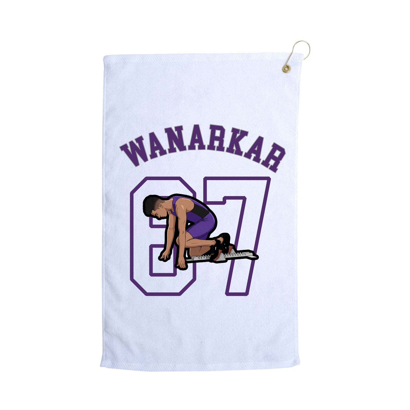 Golf Towel — Shirsey Arch in White