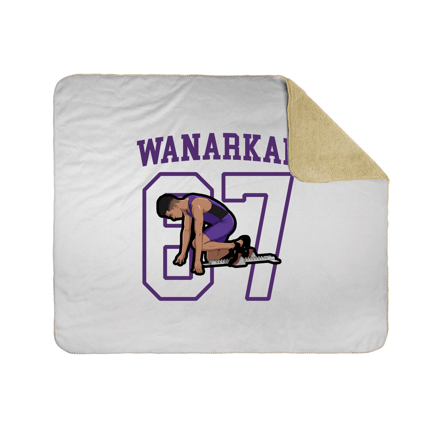 50x60 Sherpa Lined Throw Blanket