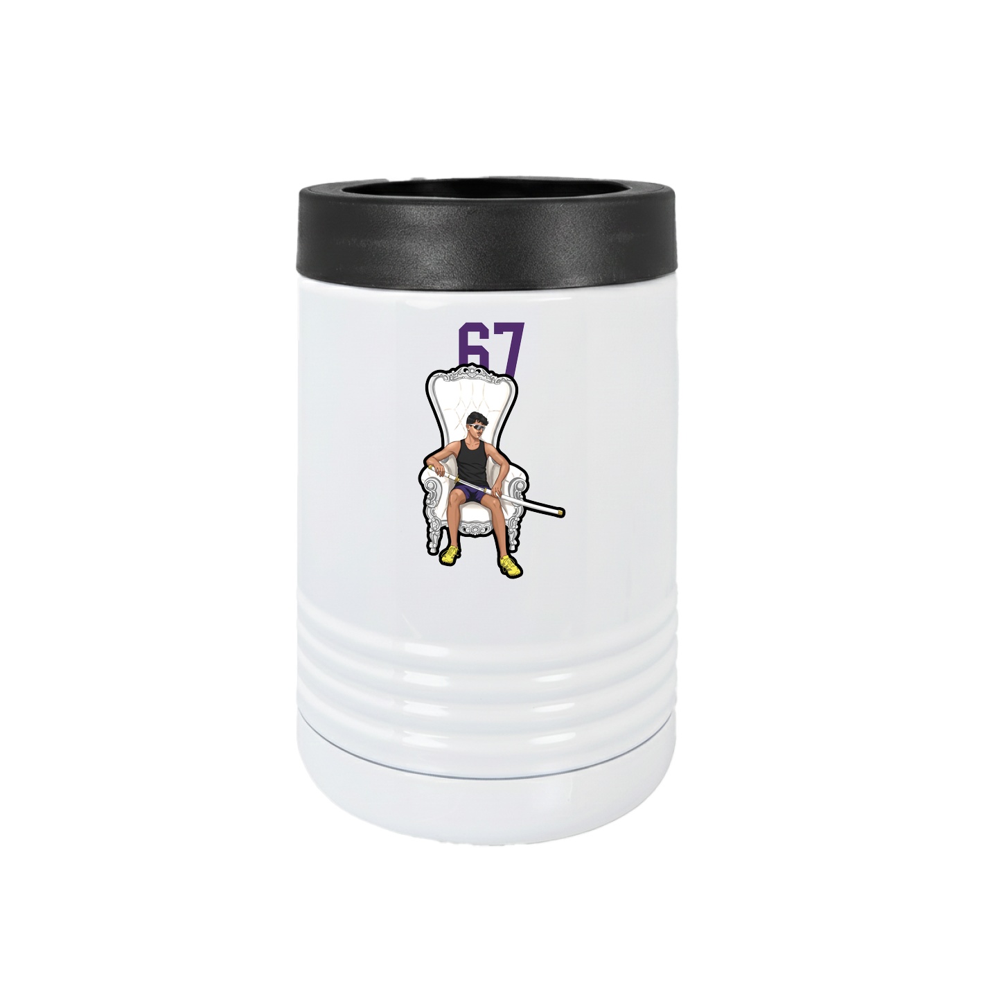 Beverage Holder — Number Top in White