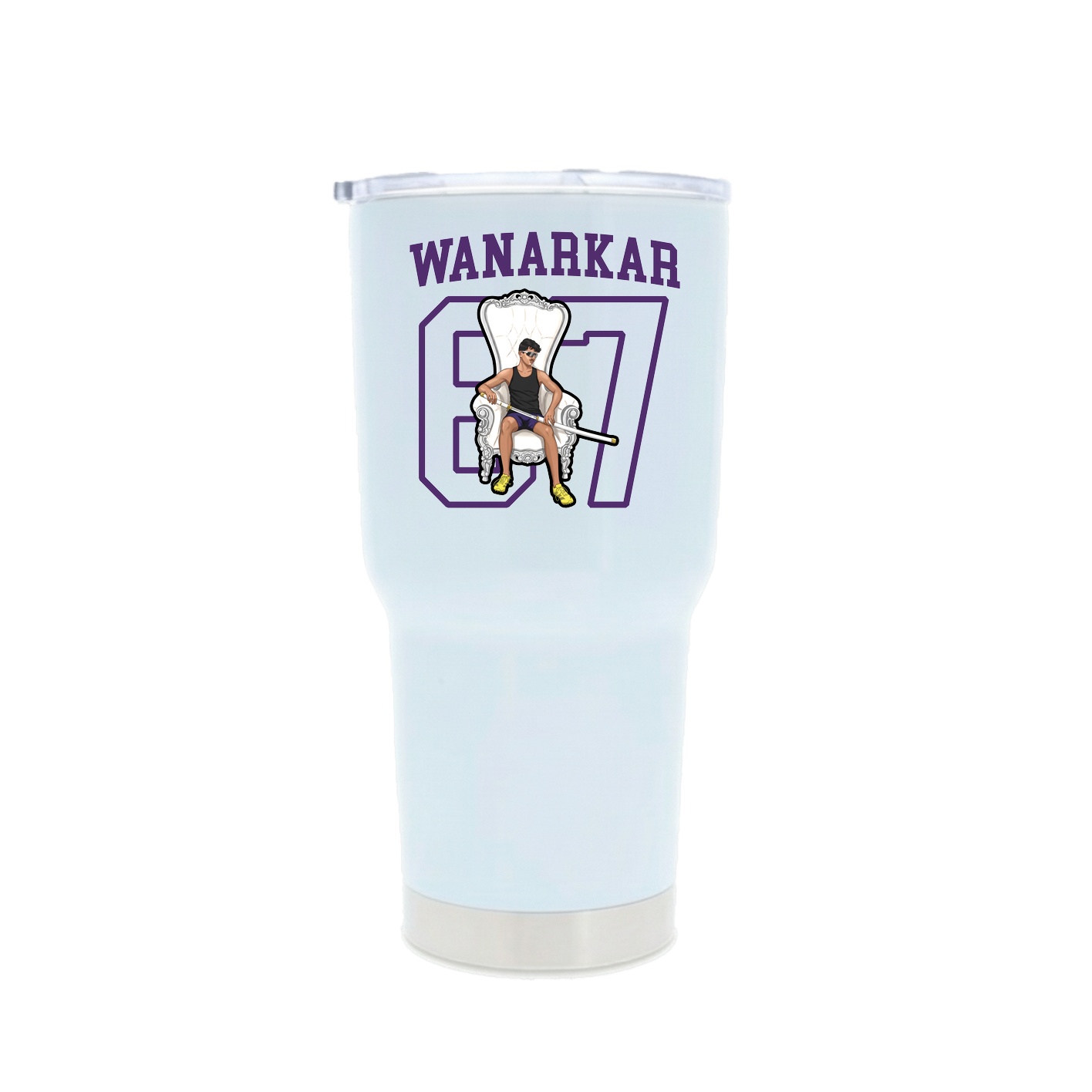 30oz Stainless Steel Tumbler — Shirsey in White