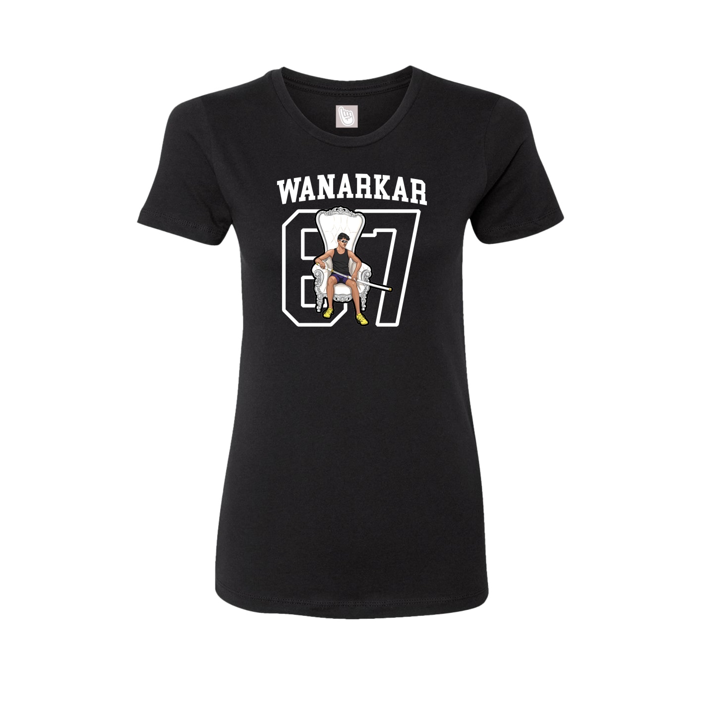 Fitted Women's Tee — Shirsey in Black