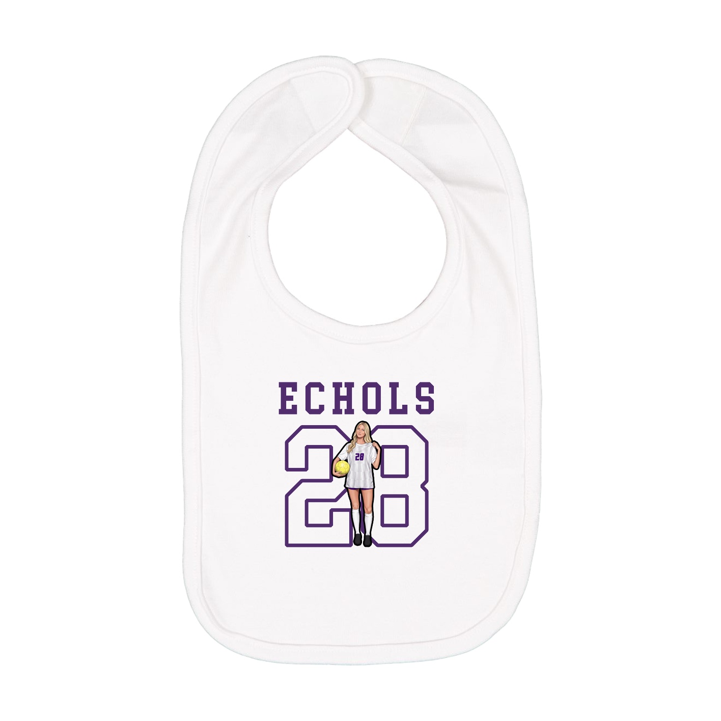 Infant Bib — Shirsey in White