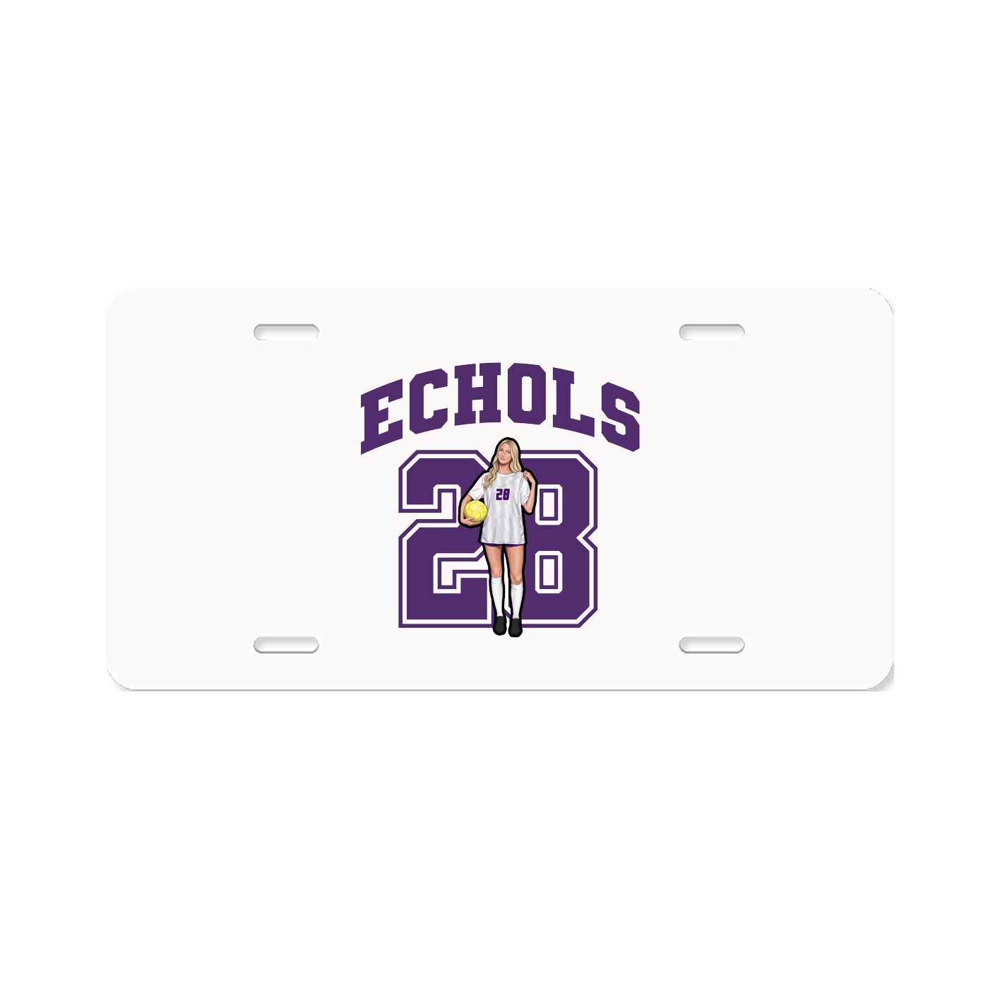 License Plate — Number in Classic