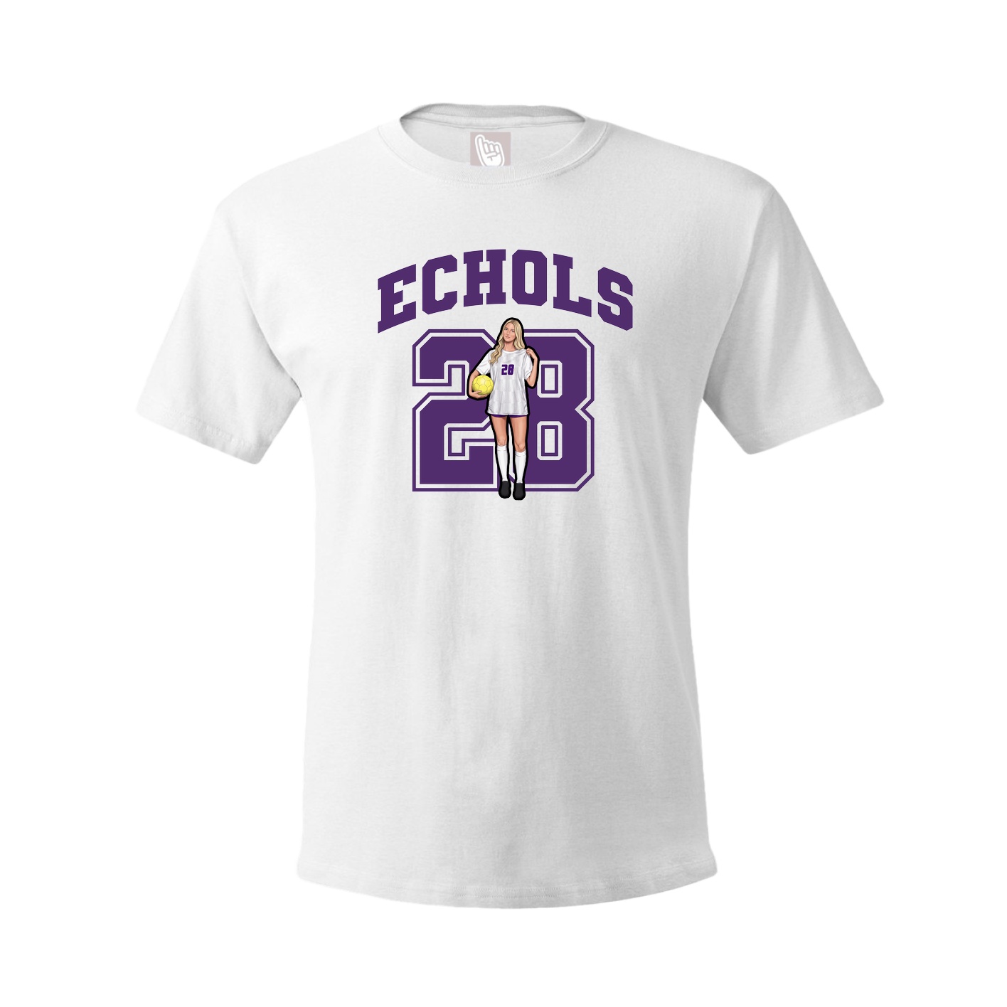 Tee — Number in White