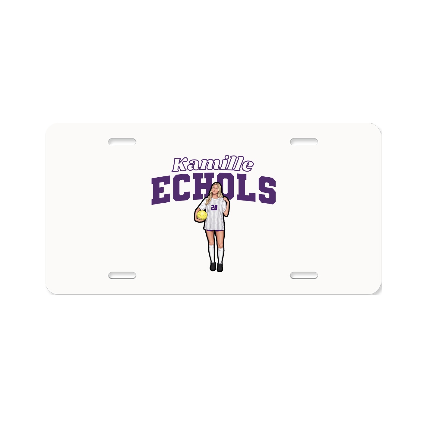 License Plate — Name Arch in Classic