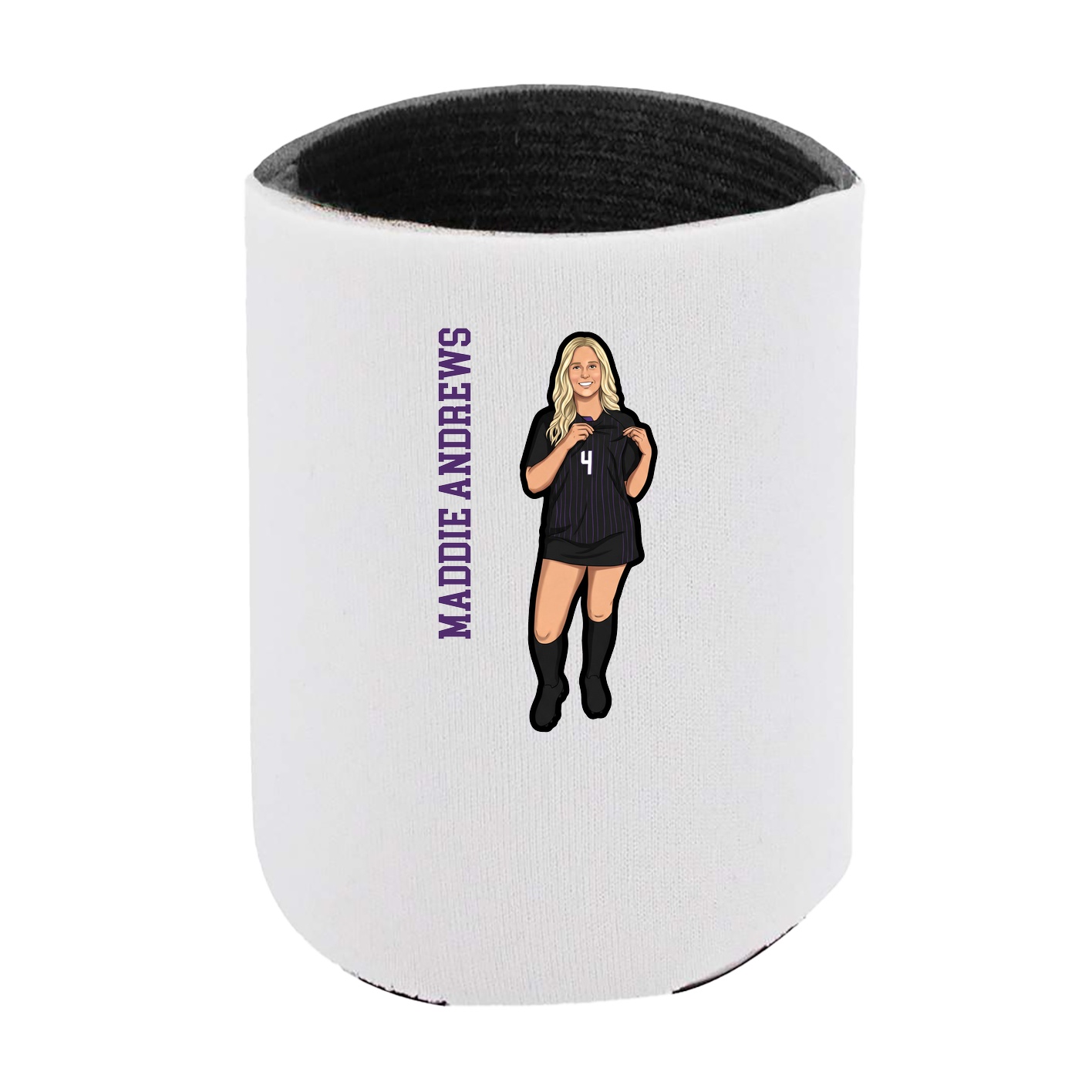 Can Holder — Name Vertical in White