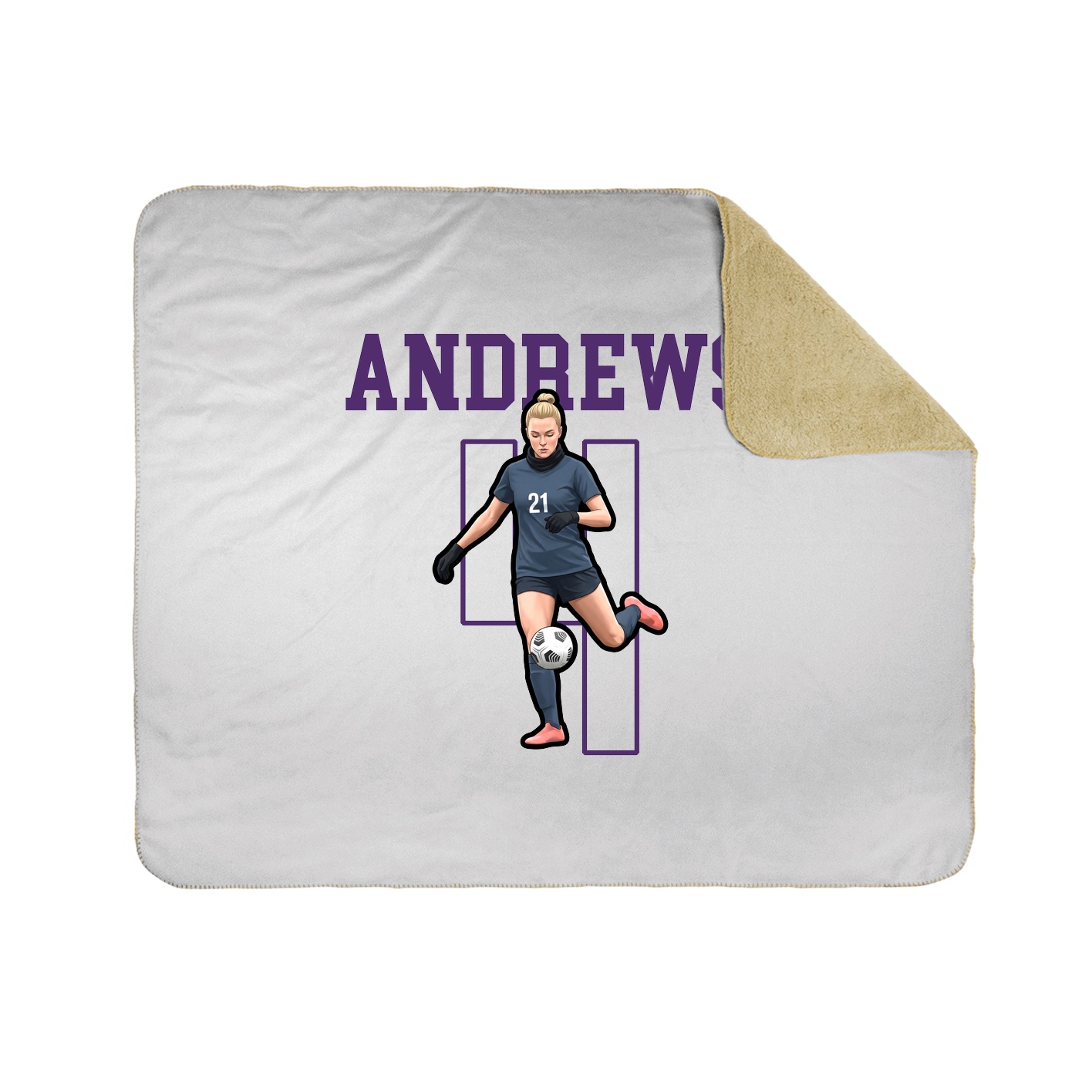 Throw Blanket — Shirsey in White
