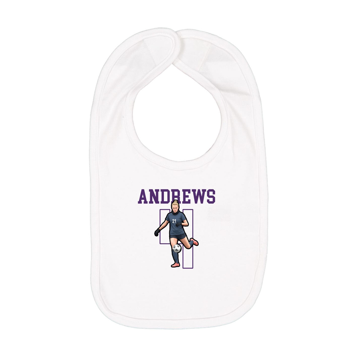 Infant Bib — Shirsey in White