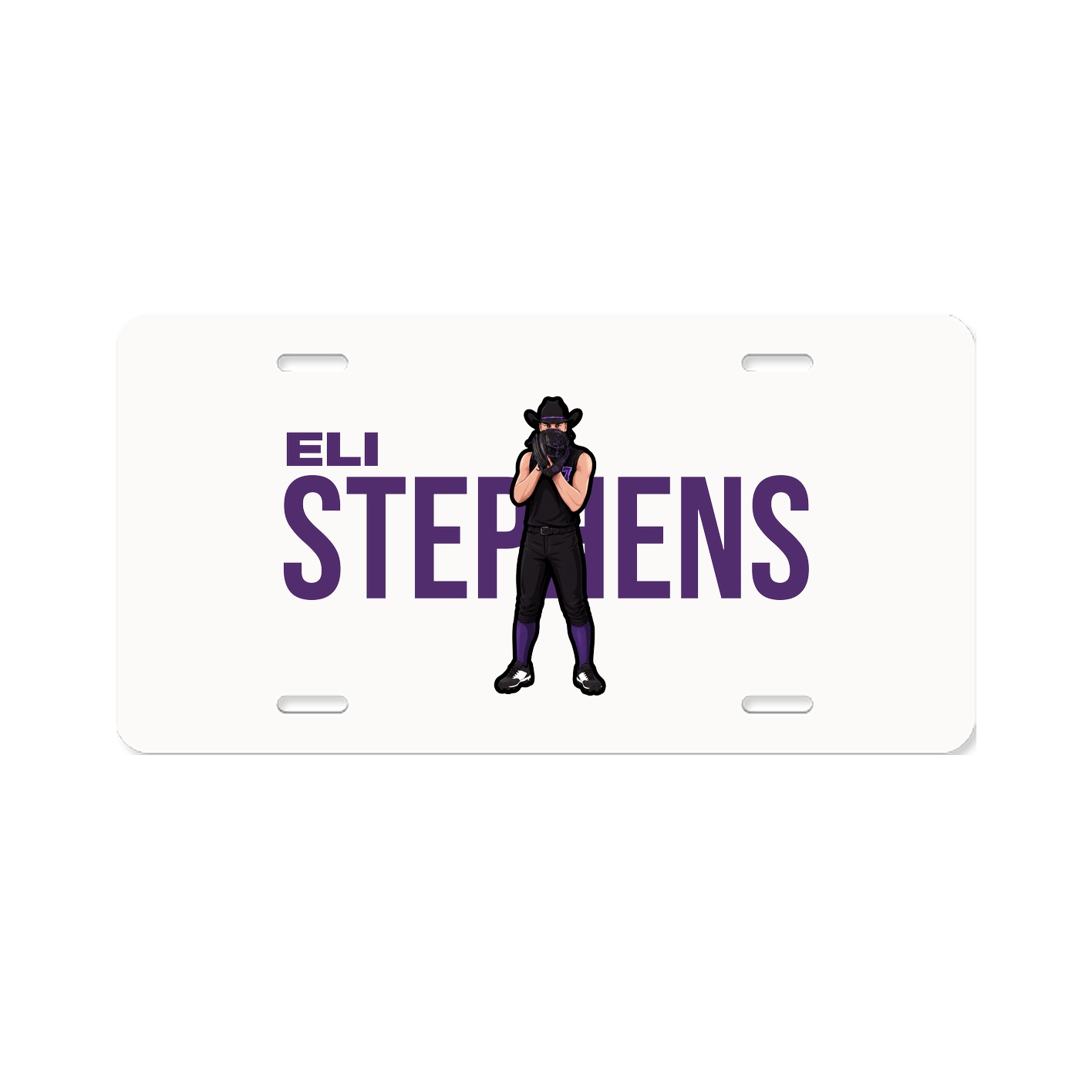 License Plate — Player Name in Classic