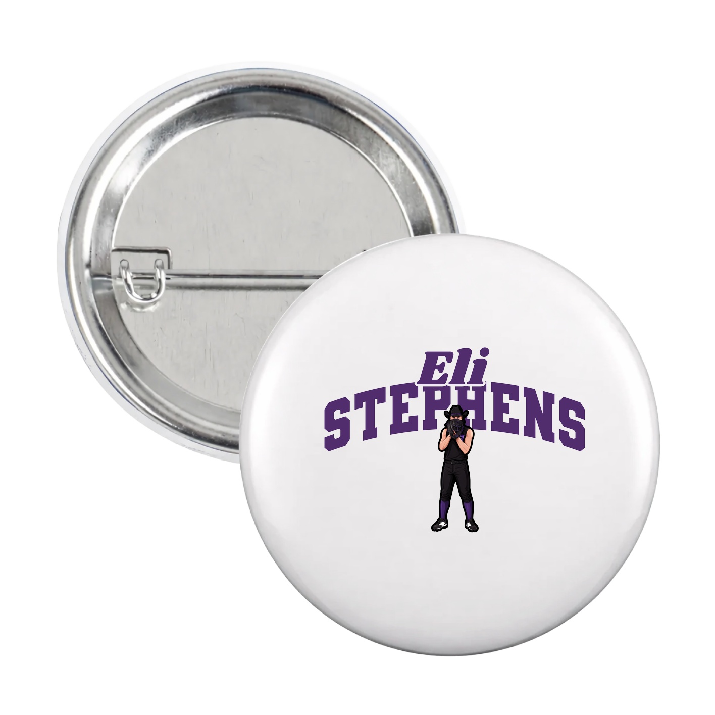 Game Day Button — Signature Arch in White
