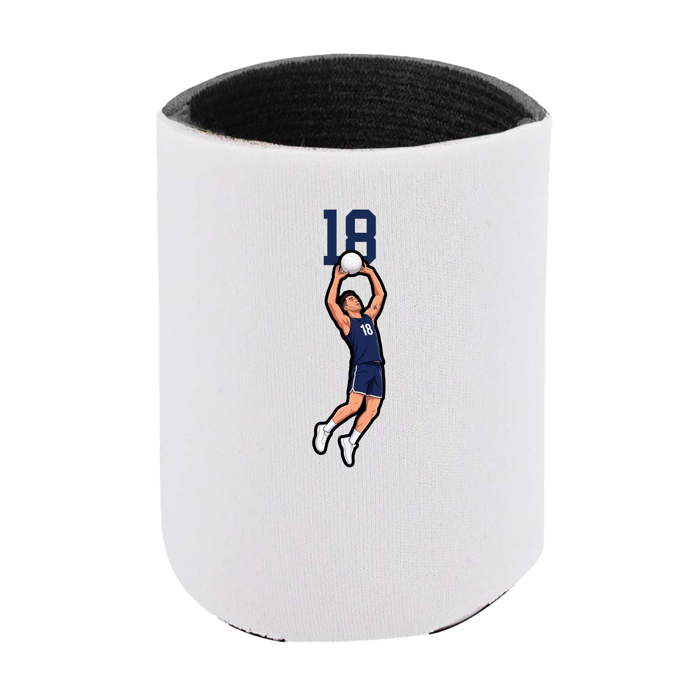 Can Holder — Number Top in White