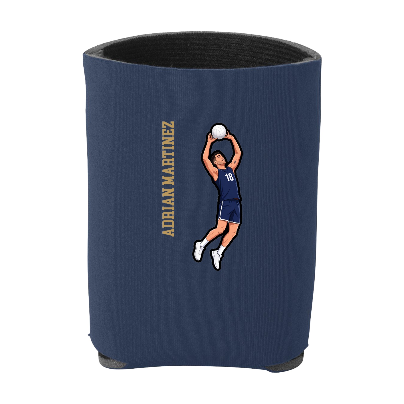 Can Holder — Name Vertical in Navy