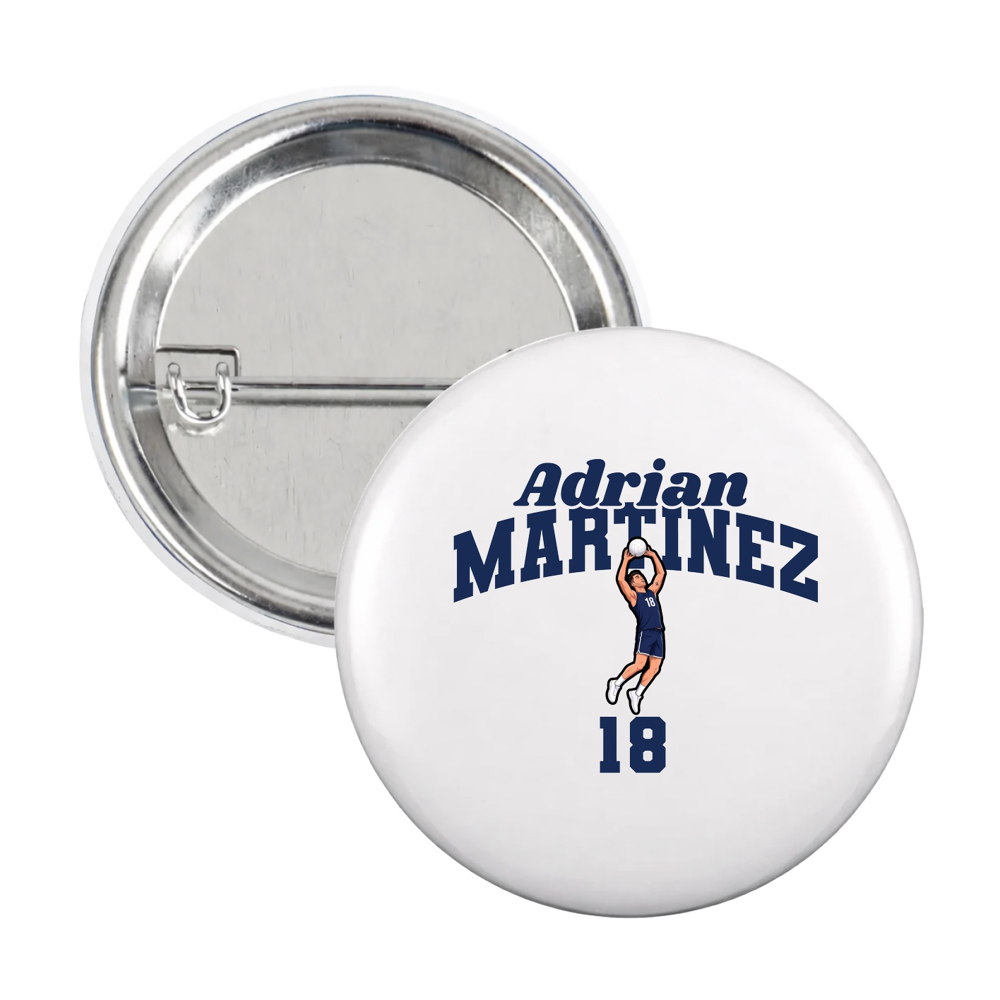 Game Day Button — Signature Arch in White