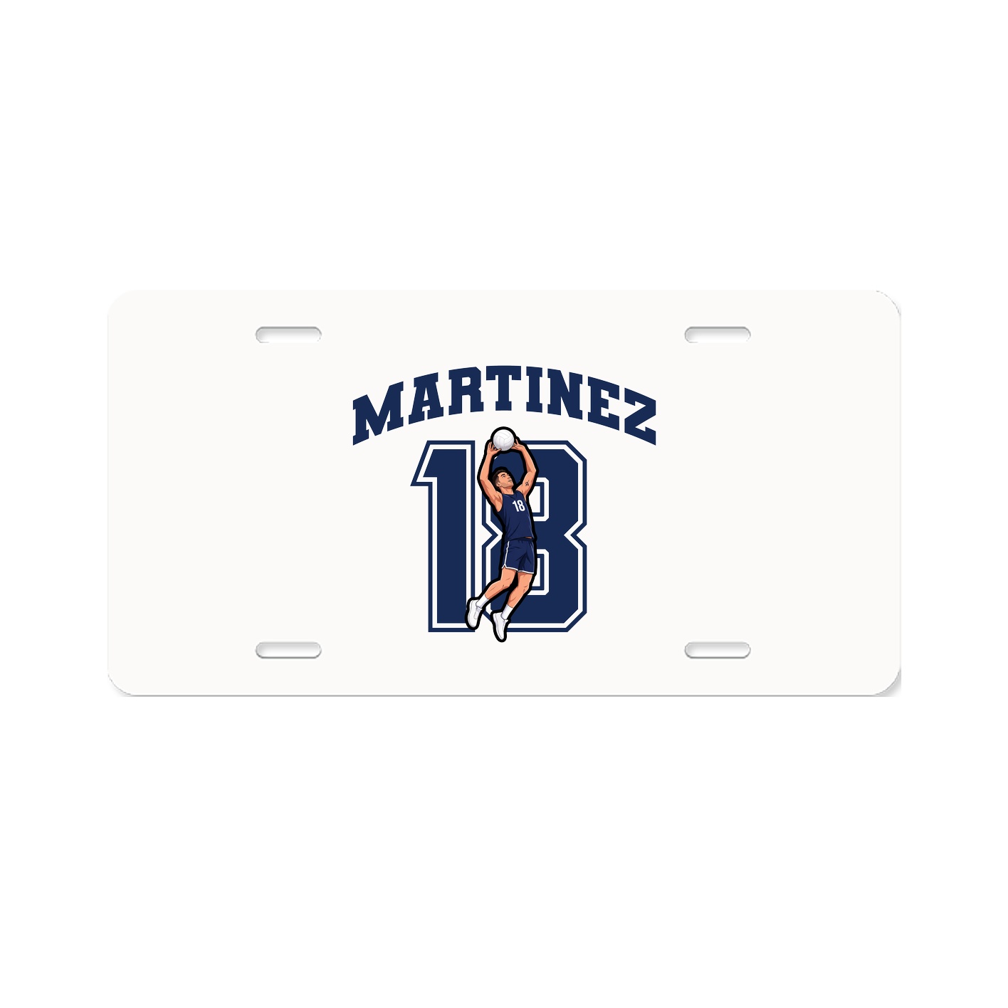 License Plate — Number in Classic