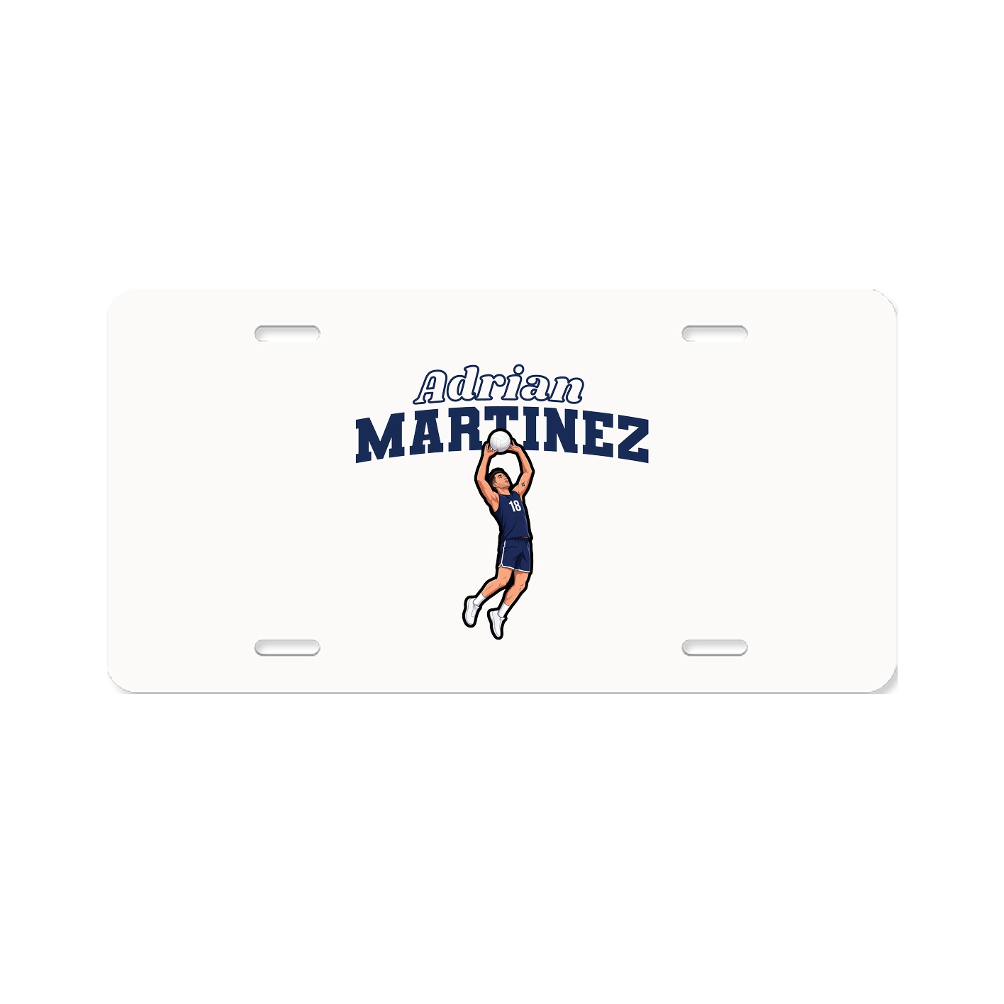 License Plate — Name Arch in Classic