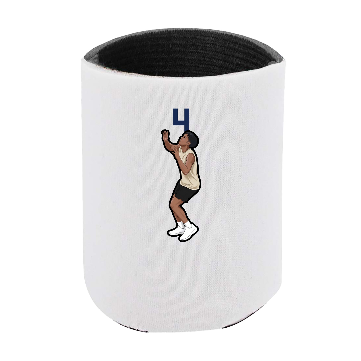 Can Holder — Number Top in White
