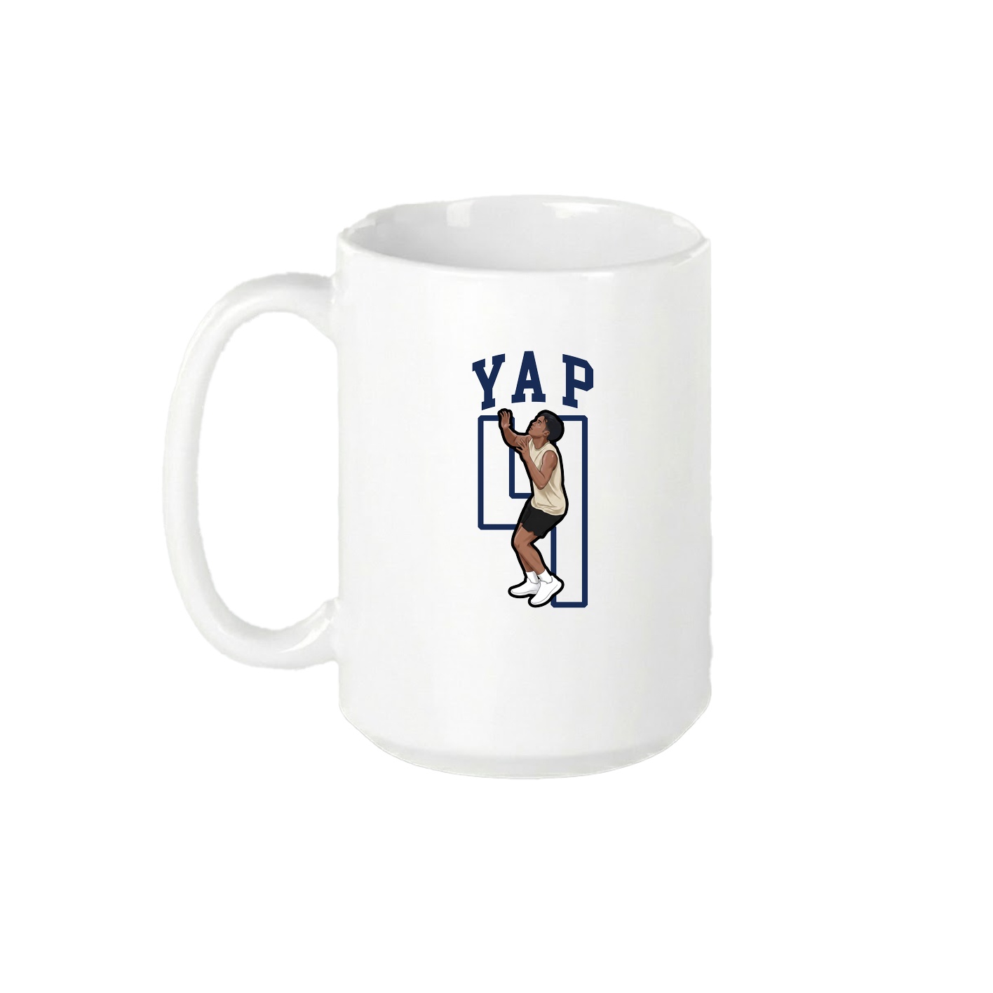 15oz Coffee Mug — Shirsey in White