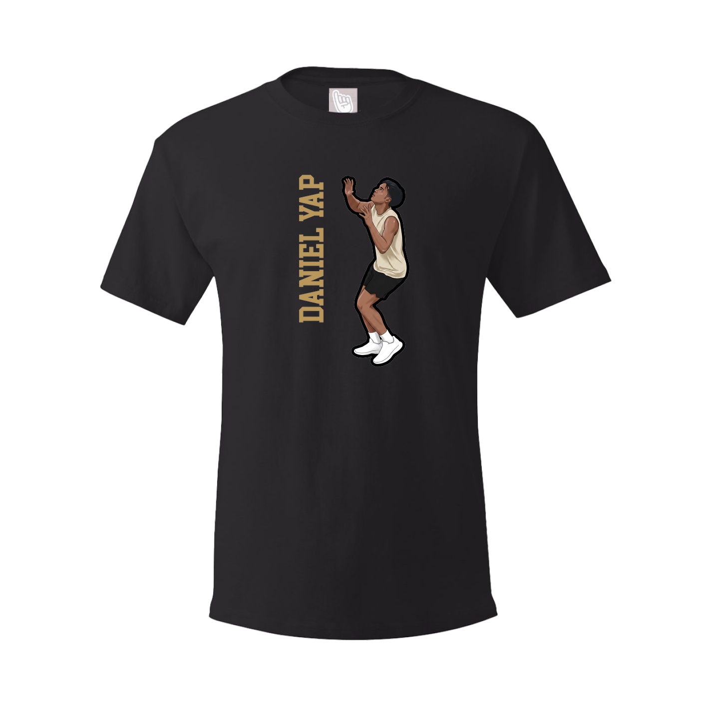 Tee — Name Vertical in Black