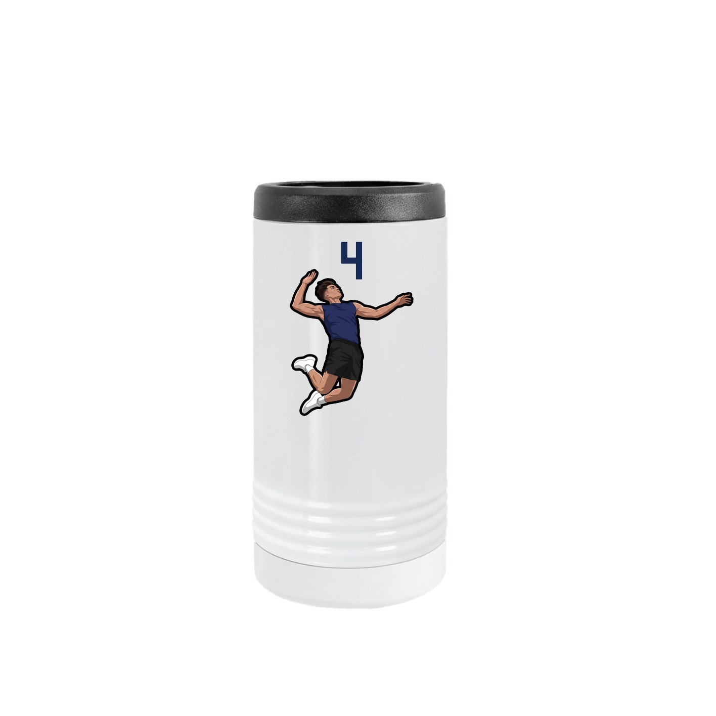 Slim Beverage Holder — Number Top in White