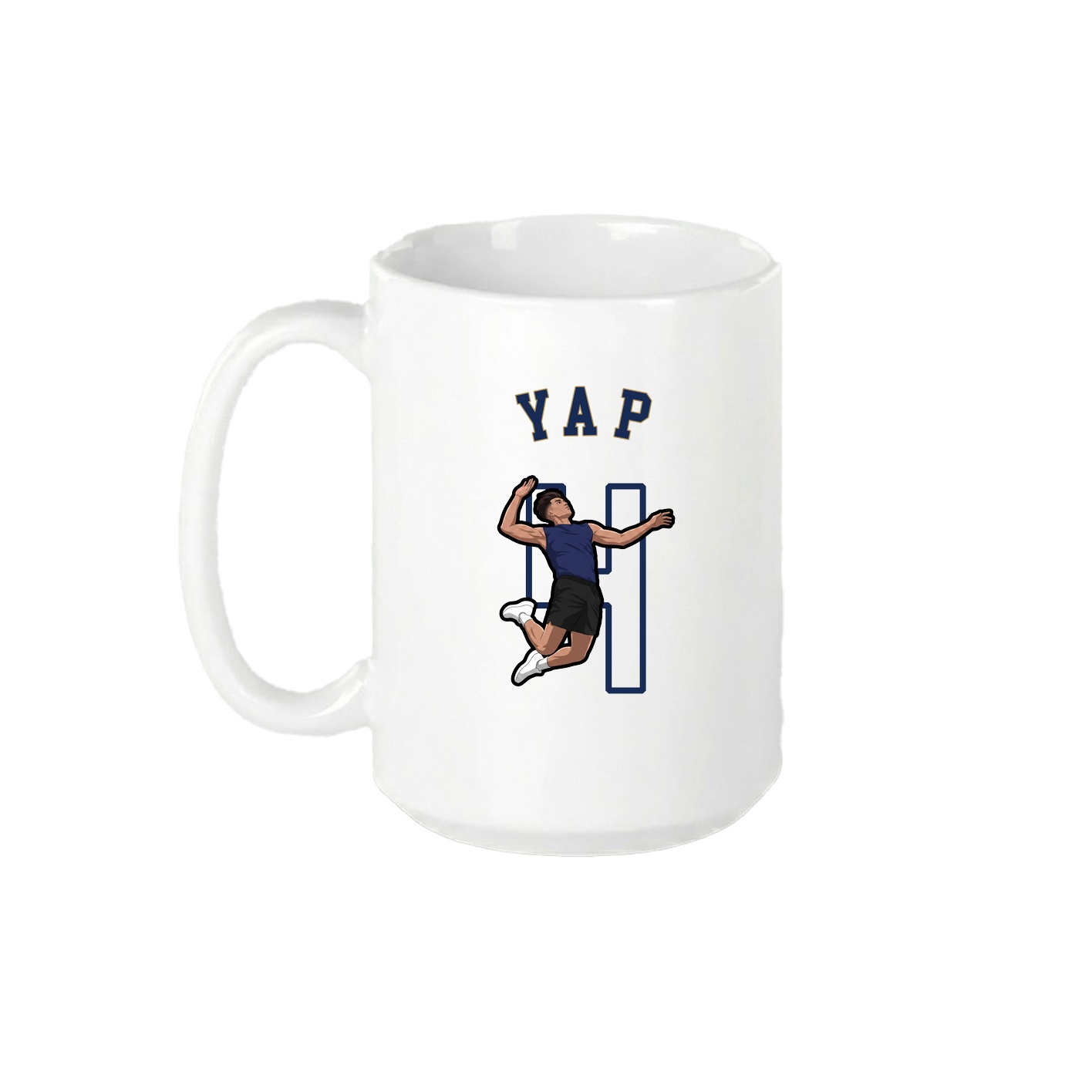 15oz Coffee Mug — Shirsey Arch in White
