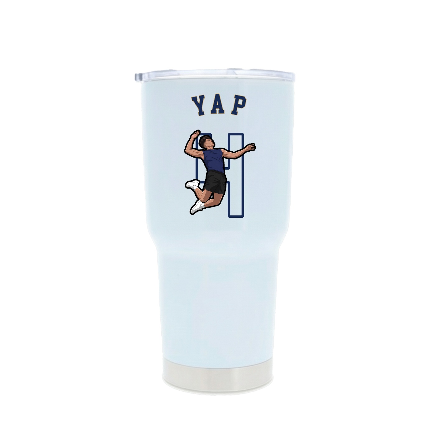 30oz Stainless Steel Tumbler — Shirsey Arch in White