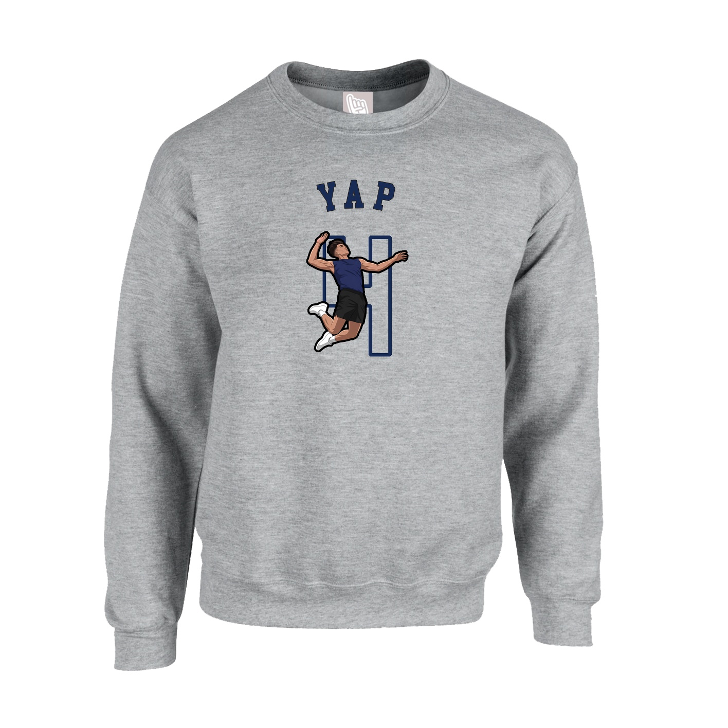 Fleece Crew — Shirsey Arch in Grey