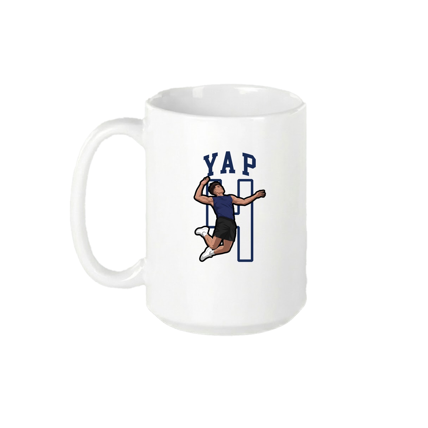 15oz Coffee Mug — Shirsey in White