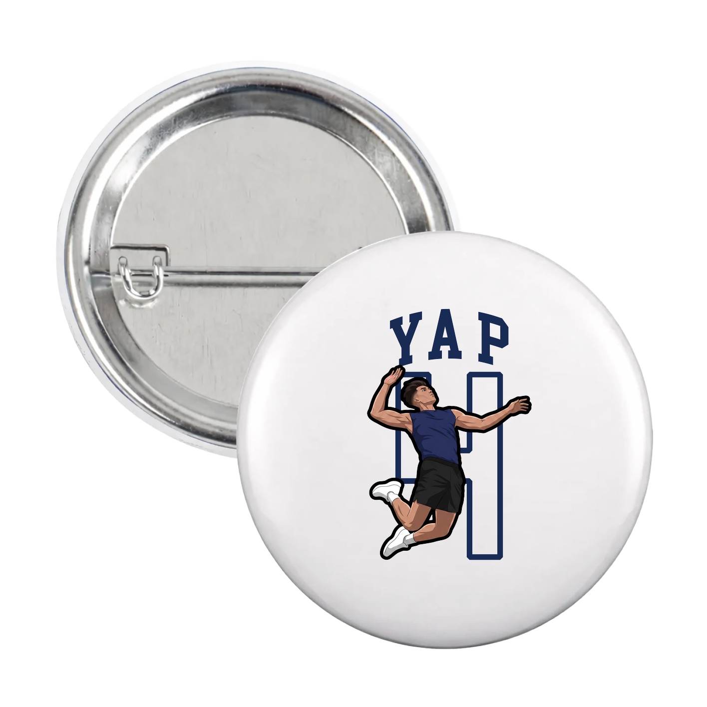 Game Day Button — Shirsey in White